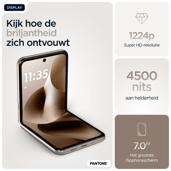 Motorola razr 60 ultra 17,7 cm (6.96") Dual SIM Android 15 5G USB Type-C 16 GB 512 GB 4700 mAh Hout - Afbeelding 7