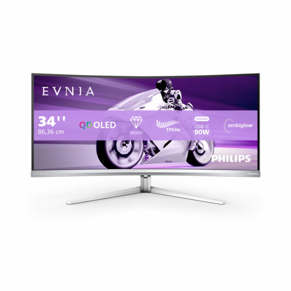 Philips 34M2C8600/00 computer monitor 86,4 cm (34") 3440 x 1440 Pixels Wide Quad HD OLED Wit - Afbeelding 6