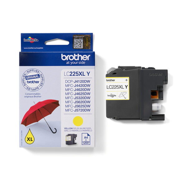Brother LC225XLY inktcartridge 1 stuk(s) Origineel - Afbeelding 2