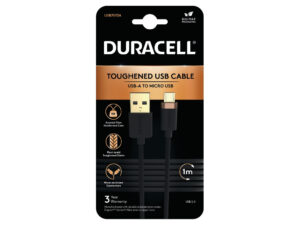 Duracell USB7013A USB-kabel Zwart
