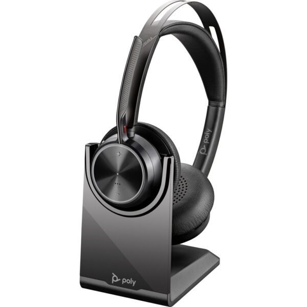 POLY Voyager Focus 2 USB-C-C Headset +USB-C/A Adapter +Charging Stand - Afbeelding 9