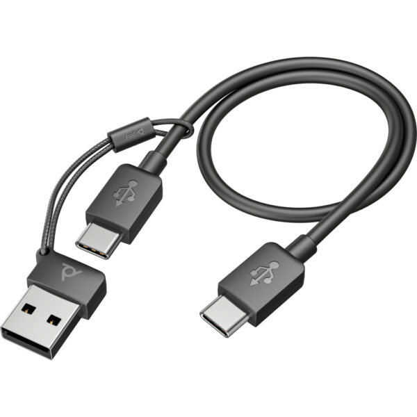 POLY Voyager Focus 2 USB-C-C Headset +USB-C/A Adapter - Afbeelding 6