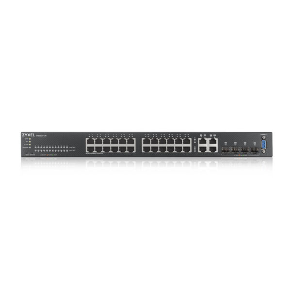 Zyxel GS2220-28-EU0101F netwerk-switch Managed L2 Gigabit Ethernet (10/100/1000) Zwart - Afbeelding 2