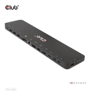 CLUB3D Universeel Docking station met 120W max/Power adapter voor het opladen van de allerzwaarste laptops met USB type C aanslu