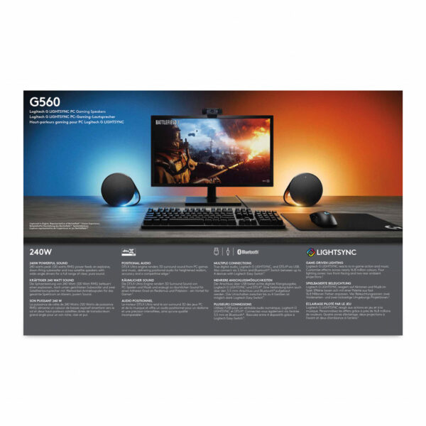 Logitech G G560 LIGHTSYNC PC Gaming Speaker - Afbeelding 11