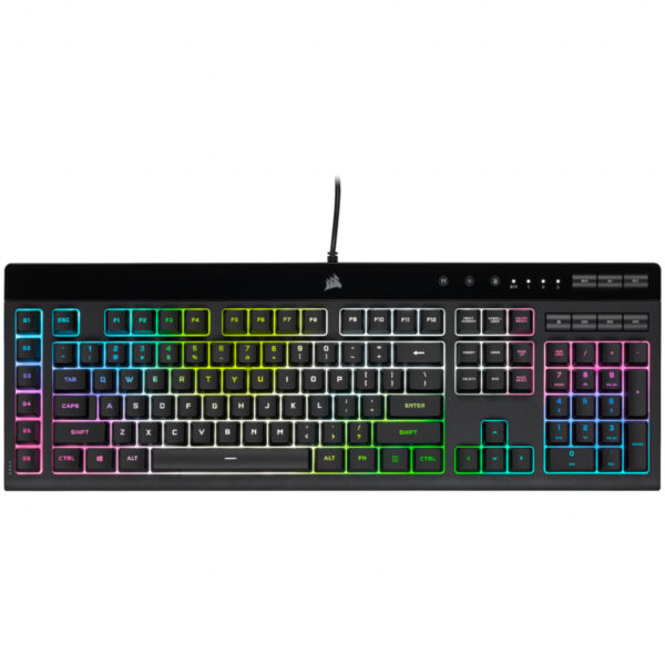 Corsair K55 RGB PRO XT toetsenbord Gamen USB AZERTY Belgisch Zwart - Afbeelding 15