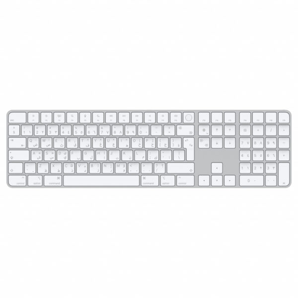 Apple Magic toetsenbord Universeel USB + Bluetooth Arabisch Aluminium, Wit