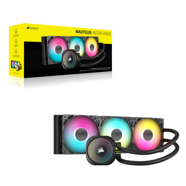 Corsair Nautilus 360 RS ARGB Processor Luchtkoeler Zwart - Afbeelding 2