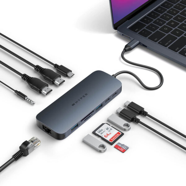 Targus HD4006GL laptop dock & poortreplicator USB 3.2 Gen 2 (3.1 Gen 2) Type-C Zwart - Afbeelding 2