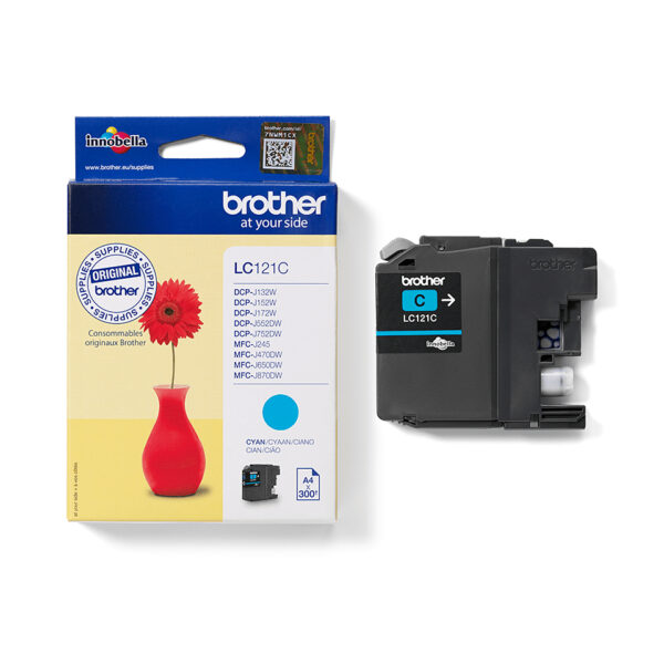 Brother LC121C inktcartridge 1 stuk(s) Origineel Cyaan - Afbeelding 4
