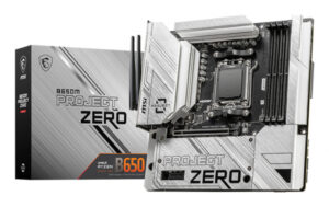 MSI B650M PROJECT ZERO moederbord AMD B650 Socket AM5 micro ATX