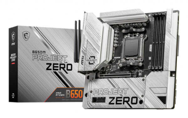MSI B650M PROJECT ZERO moederbord AMD B650 Socket AM5 micro ATX