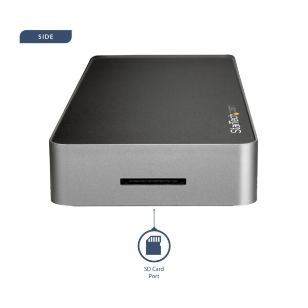 StarTech.com USB C Dock, Dual Monitor HDMI & DisplayPort 4K 30Hz, USB Type-C Laptop Docking Station, 60W Power Delivery, SD, 4 - Afbeelding 4