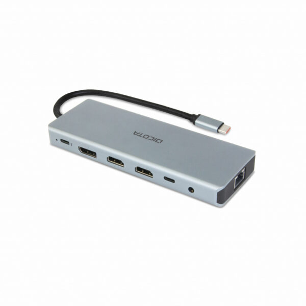 DICOTA D32065 interface hub USB 3.2 Gen 1 (3.1 Gen 1) Type-C Zilver - Afbeelding 2
