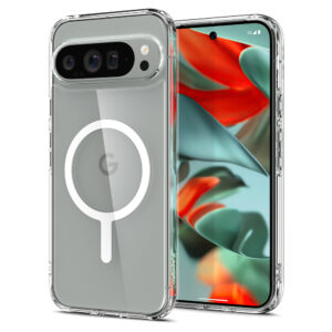 Spigen Ultra Hybrid OneTap Metal Ring mobiele telefoon behuizingen 17,3 cm (6.8") Hoes Transparant, Wit
