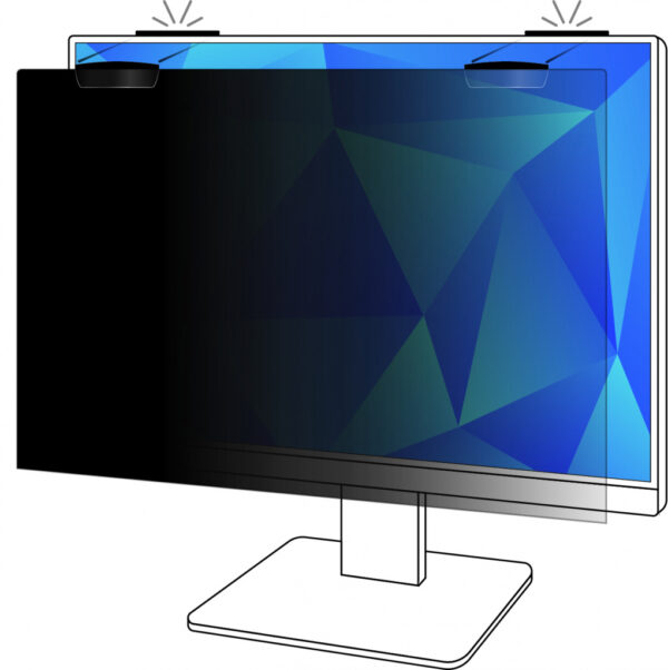 3M Privacy Filter voor 24in Volledig Scherm Monitor met COMPLY™ Magnetische Bevestiging, 16:10, PF240W1EM - Afbeelding 5