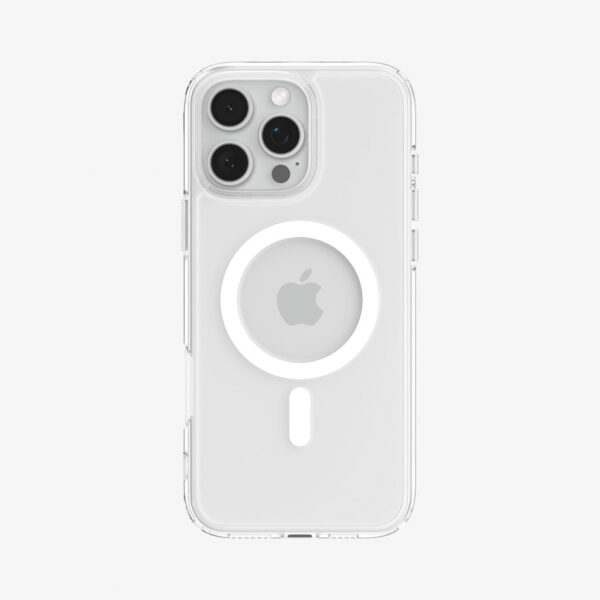 Spigen Ultra Hybrid (MagFit) mobiele telefoon behuizingen 16 cm (6.3") Hoes Transparant, Wit