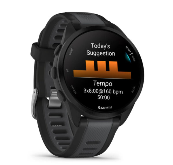 Garmin Forerunner 165 3,05 cm (1.2") AMOLED 43 mm Digitaal 390 x 390 Pixels Touchscreen Zwart GPS - Afbeelding 3
