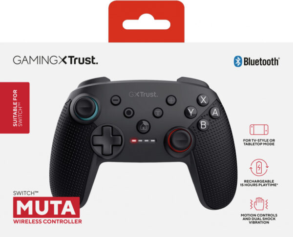 Trust GXT 1246 MUTA Zwart Bluetooth Gamepad Analoog/digitaal Nintendo Switch, Nintendo Switch Lite, Nintendo Switch OLED - Afbeelding 4