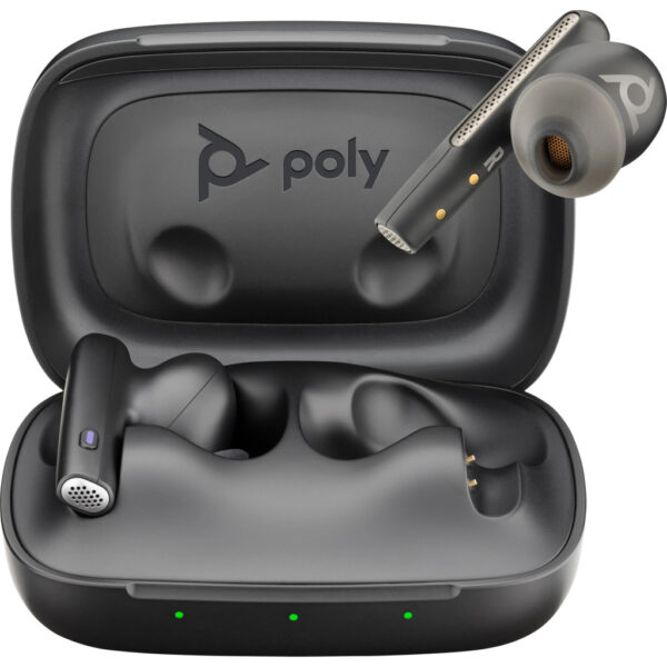 POLY Voyager Free 60 UC M Carbon Black Earbuds + BT700 USB-C-adapter + oplaadcase basis - Afbeelding 9