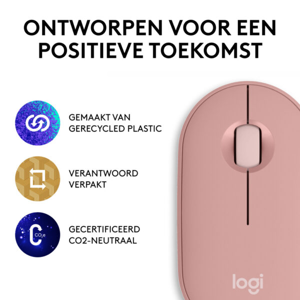 Logitech 910-007014 muis Reizen Ambidextrous RF-draadloos + Bluetooth Optisch 4000 DPI - Afbeelding 10
