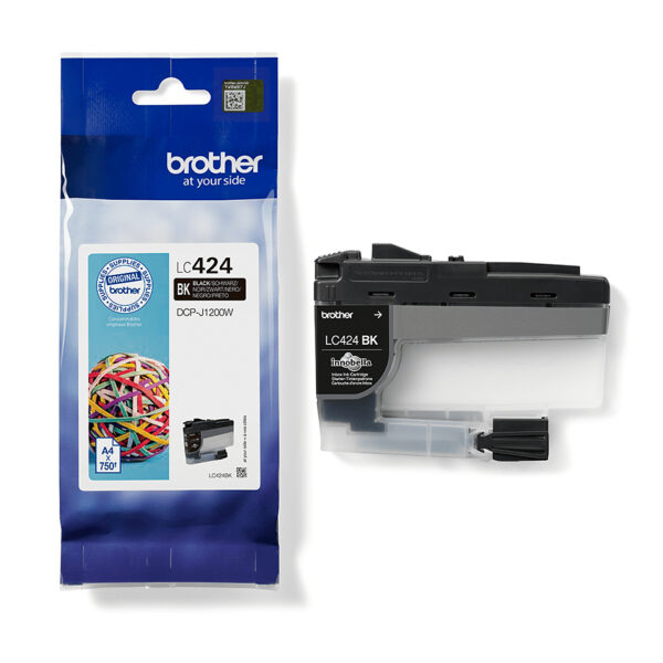 Brother LC424BK inktcartridge 1 stuk(s) Origineel Zwart - Afbeelding 2