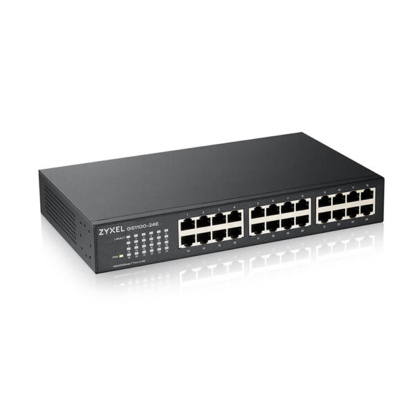 Zyxel GS1100-24E Unmanaged Gigabit Ethernet (10/100/1000) Zwart - Afbeelding 2