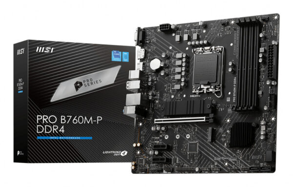 MSI PRO B760M-P DDR4 moederbord Intel B760 LGA 1700 micro ATX
