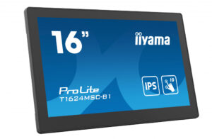 iiyama T1624MSC-B1 beeldkrant Interactief flatscreen 39,6 cm (15.6") LCD 450 cd/m² Full HD Zwart Touchscreen 24/7