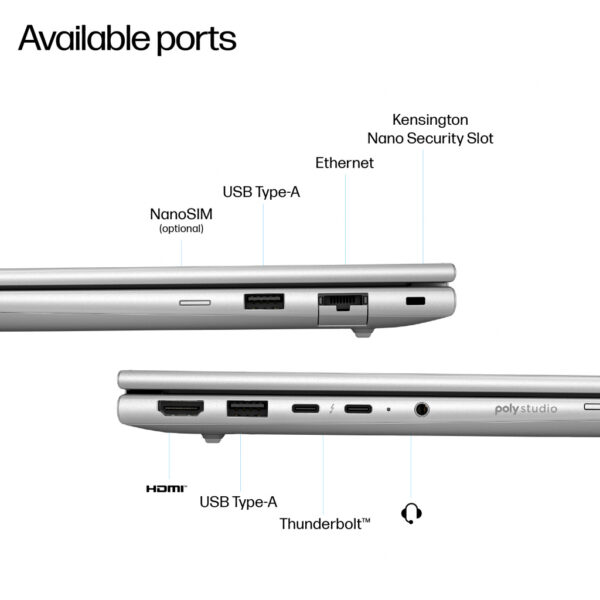HP EliteBook 6 G1i 14 AI Intel Core Ultra 7 255U Laptop 35,6 cm (14") WUXGA 16 GB DDR5-SDRAM 512 GB SSD Wi-Fi 6E (802.11ax) Win - Afbeelding 5