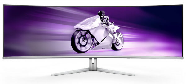 Philips Evnia 8000 49M2C8900/00 computer monitor 124,2 cm (48.9") 5120 x 1440 Pixels Dual QHD QD-OLED Wit