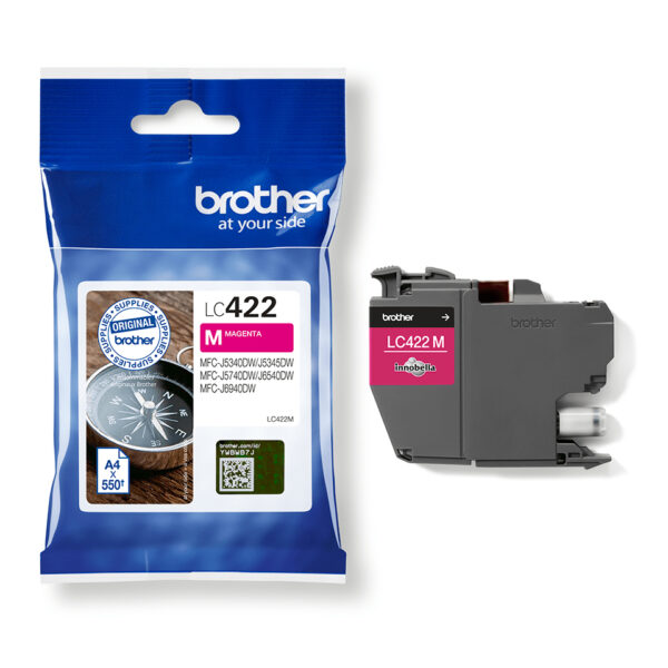 Brother LC422M inktcartridge 1 stuk(s) Origineel Magenta - Afbeelding 4