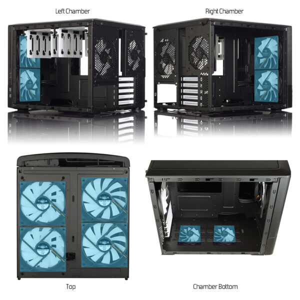 Fractal Design Node 804 kubus Zwart - Afbeelding 23