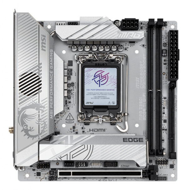 MSI MPG Z890I EDGE TI WIFI moederbord Intel Z890 LGA 1851 (Socket V1) mini ITX - Afbeelding 2