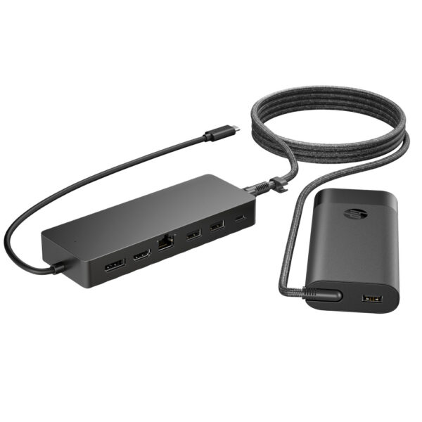 HP Universal USB-C-hub- en laptopladercombinatie - Afbeelding 6