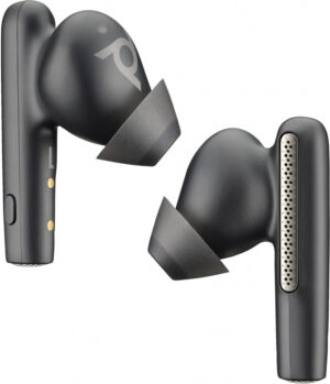 POLY Voyager Free 60 UC M Carbon Black Earbuds + BT700 USB-C-adapter + oplaadcase basis