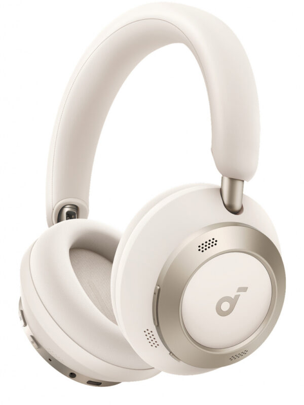 Anker Soundcore Space One Pro Headset Bedraad en draadloos Hoofdband Oproepen/muziek USB Type-C Bluetooth Wit