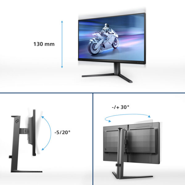 Philips Evnia 5000 25M2N5200U/00 computer monitor 62,2 cm (24.5") 1920 x 1080 Pixels Full HD LCD Grijs - Afbeelding 9