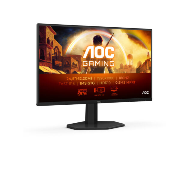 AOC G4 25G42E computer monitor 62,2 cm (24.5") 1920 x 1080 Pixels Full HD LED Zwart, Rood - Afbeelding 3