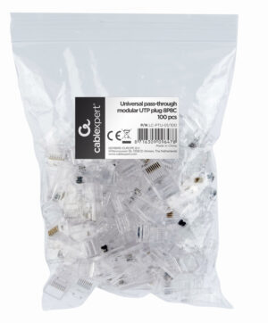 Gembird LC-PTU-01/100 kabel-connector 8P8C RJ45 Transparant