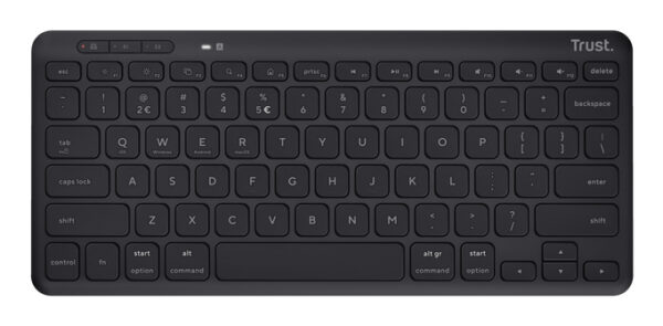Trust Lyra toetsenbord Universeel RF-draadloos + Bluetooth QWERTY Amerikaans Engels Zwart - Afbeelding 2
