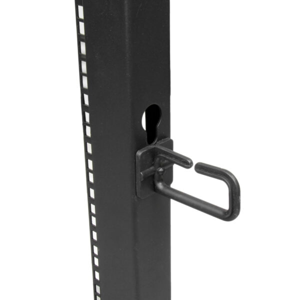 StarTech.com 4-Post 25U Mobiel Open Frame Server Rack, 19" Patchkast met Wielen en 4 Stijlen, Open Serverkast met Verstelbare Di - Afbeelding 11