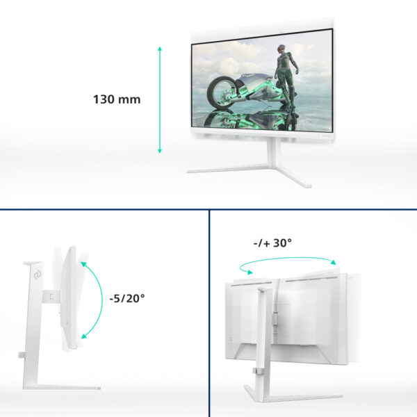 Philips Evnia 24M2N3201A/00 computer monitor 60,5 cm (23.8") 1920 x 1080 Pixels Full HD LCD Wit - Afbeelding 12