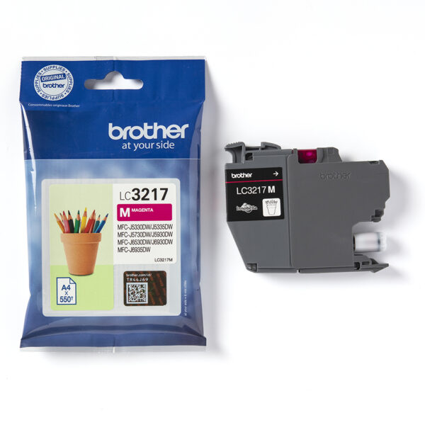 Brother LC3217M inktcartridge 1 stuk(s) Origineel Magenta - Afbeelding 4