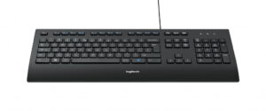 Logitech K280E Pro f/ Business toetsenbord Kantoor USB QWERTZ Zwitsers Zwart