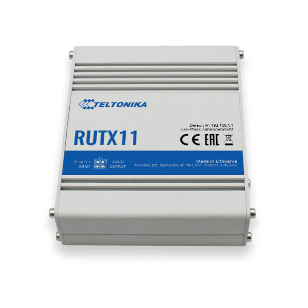 Teltonika RUTX11 draadloze router Gigabit Ethernet Dual-band (2.4 GHz / 5 GHz) 4G Grijs - Afbeelding 3