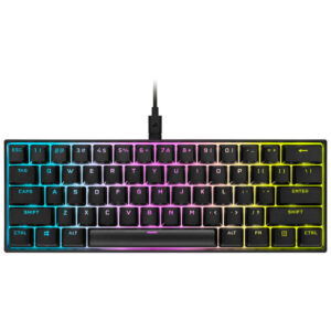 Corsair K65 RGB Mini toetsenbord Gamen USB Belgisch Zwart