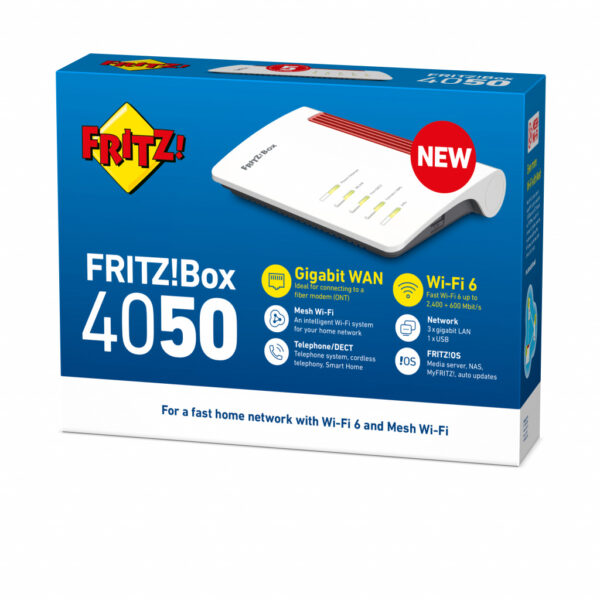 FRITZ!Box 4050 International draadloze router Dual-band (2.4 GHz / 5 GHz) - Afbeelding 4