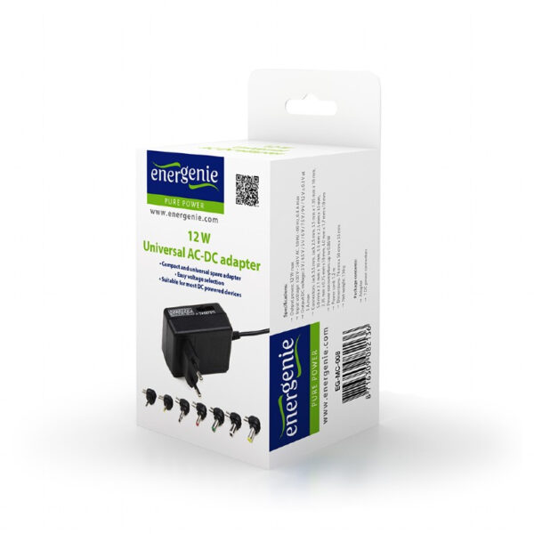 EnerGenie EG-MC-008 netvoeding & inverter Binnen 12 W Zwart - Afbeelding 5
