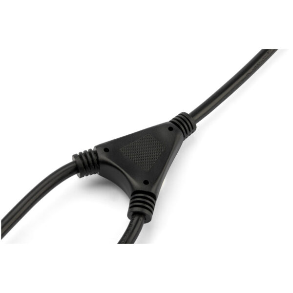 StarTech.com 2m Computer Splitter Stroomkabel, 18AWG, EU Schuko naar 2x C13, 10A 250V, Zwart, AC Vervangkabel, Printer Voedings - Afbeelding 3